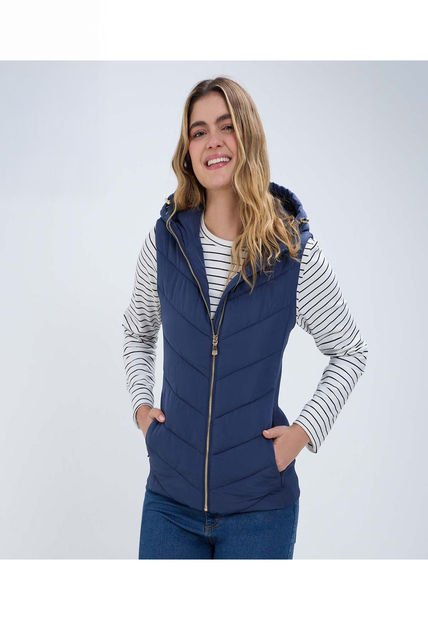 Chaleco Para Mujer  Color Azul  Marca Ostu #40250012