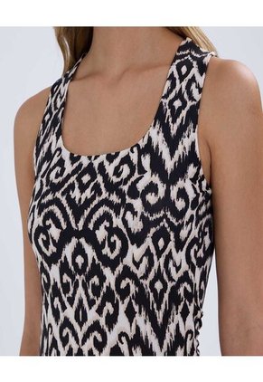 Top Para Mujer Cuello Redondo Color Negro Marca Ostu #40220377