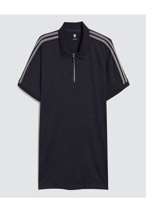 Polo Para Hombre Cuello Tejido Sin Bolsillo Color Azul  Marca Ostu #60110667