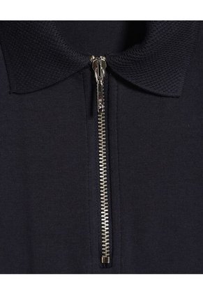 Polo Para Hombre Cuello Tejido Sin Bolsillo Color Azul  Marca Ostu #60110667