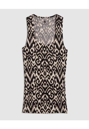 Top Para Mujer Cuello Redondo Color Negro Marca Ostu #40220377