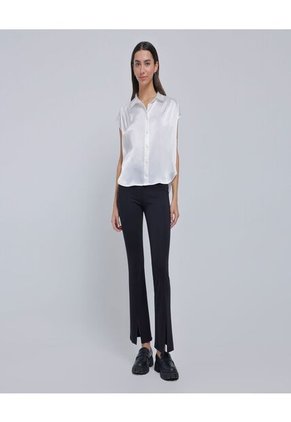 Blusa Para Mujer Manga Sisa Color Crudo Marca Ostu #40121016