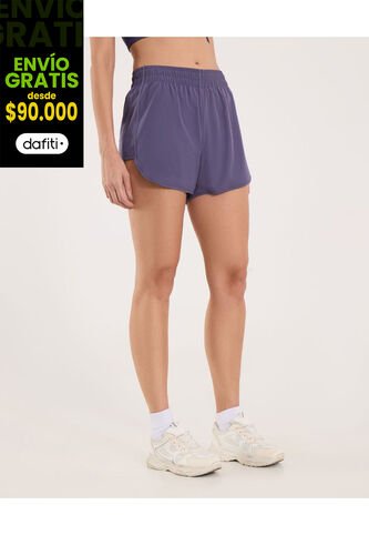 Short Para Mujer Multiusos Punto Color Morado Marca Ostu #40190354 Ostu