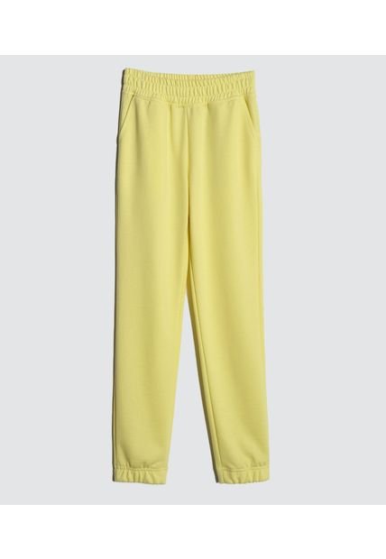 Pantalón Infantil Niña Jogger Color Amarillo Marca Ostu #90070057