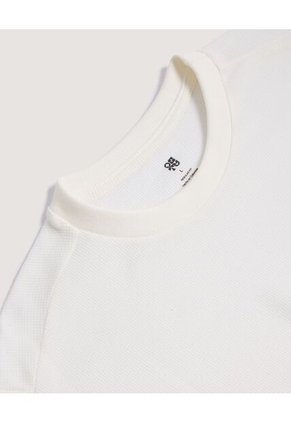 Camiseta  Para Hombre Manga Corta Cuello Redondo Color Crema Marca Ostu #60091909