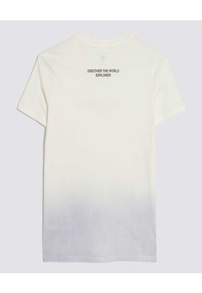 Camiseta Para Niño Manga Corta Cuello Redondo Color Azul Marca Ostu #80090233