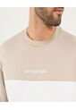 Camiseta Para Hombre Manga Corta Cuello Redondo Color Beige Marca Ostu #60091575 de Ostu