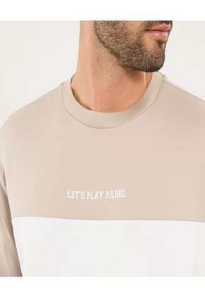 Camiseta Para Hombre Manga Corta Cuello Redondo Color Beige Marca Ostu #60091575