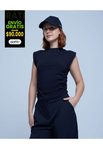 Camiseta Para Mujer Manga Sisa Color Negro Marca Ostu #40091946 Ostu