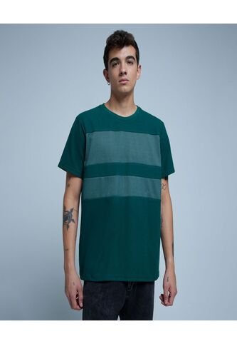 Camiseta Para Hombre Manga Corta Color Verde  Marca Ostu #60091202 Ostu