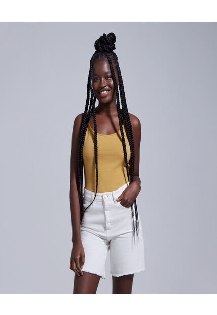 Top Para Mujer Top Color Amarillo  Marca Ostu #40220310