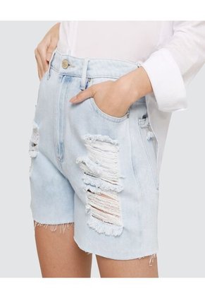 Short Para Mujer Relax Color Azul  Marca Ostu #40190177