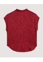 Camisa  Para Mujer Manga Corta Color Vino Marca Ostu #40010358 de Ostu