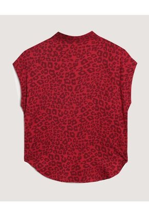 Camisa  Para Mujer Manga Corta Color Vino Marca Ostu #40010358