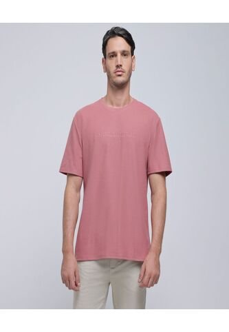 Camiseta Para Hombre Manga Corta Color Terracota Marca Ostu #60091343 Ostu