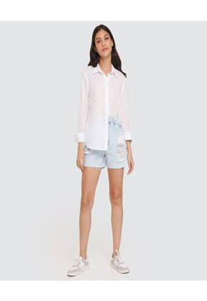 Short Para Mujer Relax Color Azul  Marca Ostu #40190177