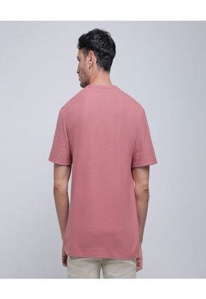 Camiseta Para Hombre Manga Corta Color Terracota Marca Ostu #60091343