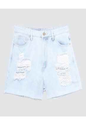 Short Para Mujer Relax Color Azul  Marca Ostu #40190177