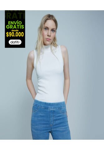 Camiseta Para Mujer Manga Sisa Color Crema Marca Ostu #40091832 Ostu