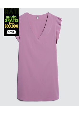 Blusa Para Mujer Manga Sisa Color Morado Marca Ostu #40120947 Ostu