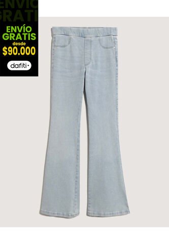 Jean Para Mujer Jeggings Flare Color Azul Marca Ostu #40160613 Ostu