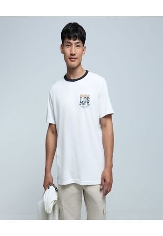 Camiseta Para Hombre Manga Corta Color Crema Marca Ostu #60091319 Ostu