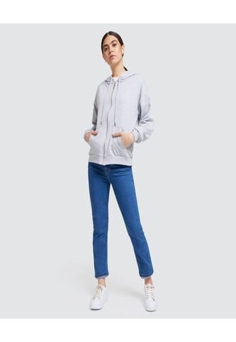 Buzo Para Mujer Zipper Color Gris  Marca Ostu #40060237 Ostu