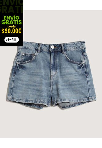 Short Para Mujer Relax Color Azul Marca Ostu #40190364 Ostu