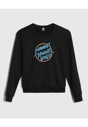 Buzo Para Niño Cuello Redondo Color Negro Marca Ostu #80060125