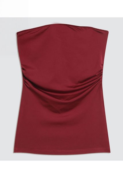 Camiseta Para Mujer Straple Color Vino Marca Ostu #40092307