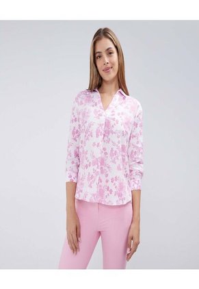 Camisa Para Mujer Manga Larga Color Rosado Marca Ostu #40010220
