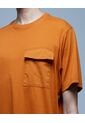 Camiseta Para Hombre Manga Corta Color Naranja Marca Ostu #60091159 de Ostu
