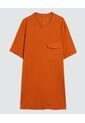 Camiseta Para Hombre Manga Corta Color Naranja Marca Ostu #60091159 de Ostu