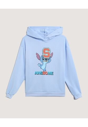 Buzo  Para Mujer Hoodie Color Celeste Marca Ostu #40060518 Ostu