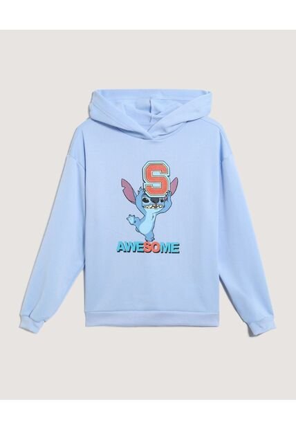 Buzo  Para Mujer Hoodie Color Celeste Marca Ostu #40060518