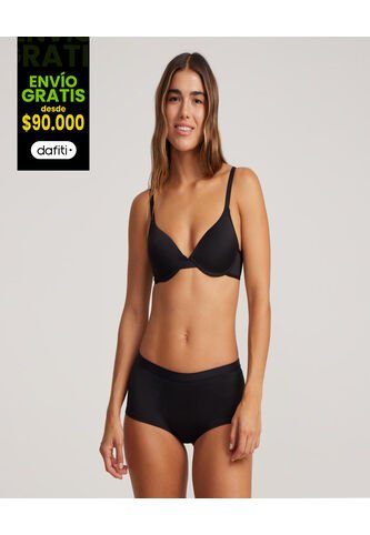 Brasier Para Mujer Media Copa Color Negro Marca Ostu #40830007 Ostu