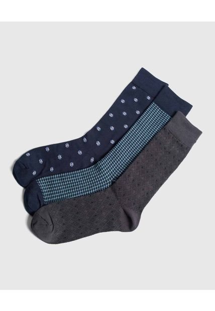 Medias Para Hombre Caña Larga Color Negro Marca Ostu #60980307
