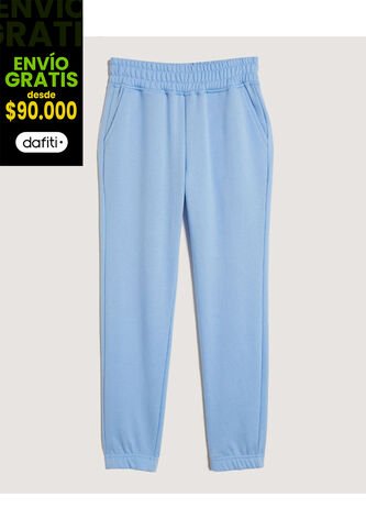 Pantalón Infantil Niña Jogger Color Azul Marca Ostu #90070078 Ostu