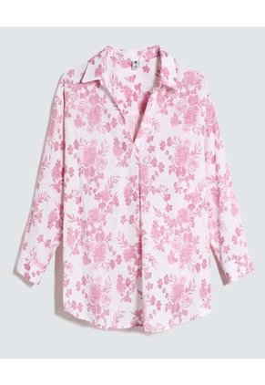 Camisa Para Mujer Manga Larga Color Rosado Marca Ostu #40010220