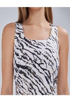 Top Para Mujer Cuello Redondo Color Crema Marca Ostu #40220376