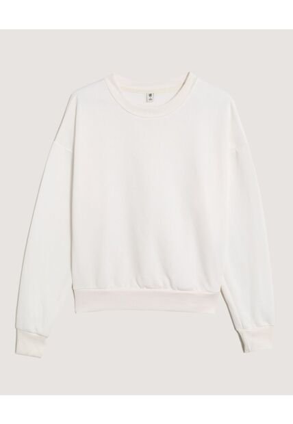 Buzo  Para Mujer Cuello Redondo Color Marfil Marca Ostu #40060433