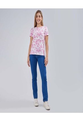 Camiseta Para Mujer Manga Corta Color Rosado  Marca Ostu #40092109