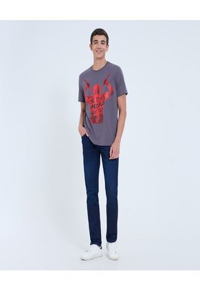 Jean Para Hombre Skinny Color Azul  Marca Ostu #60160414