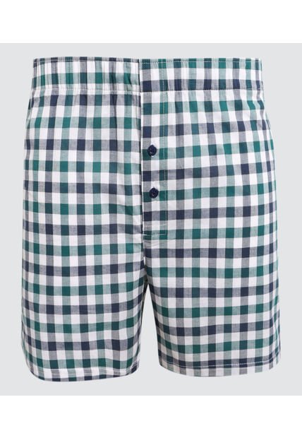 Pantaloncillo Para Hombre Boxer Bragueta Amplio Color Verde Marca Ostu #60000420