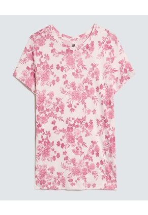 Camiseta Para Mujer Manga Corta Color Rosado  Marca Ostu #40092109