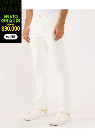 Jean Para Hombre Slim Color Crudo Marca Ostu #60160430 Ostu