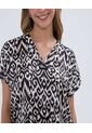 Blusa Para Mujer Manga Corta Color Negro Marca Ostu #40121052 de Ostu