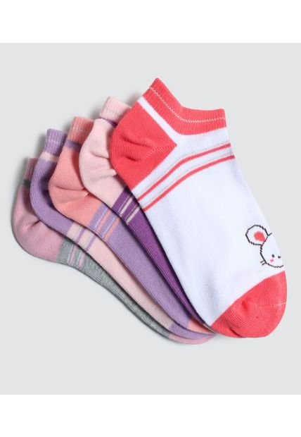 Medias Infantil Niña Invisible Color Negro Marca Ostu #90980102