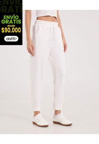 Pantalón Para Mujer Jogger Color Marfil Marca Ostu #40070846 Ostu