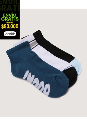 Medias Infantil Niño Tobillera Color Azul Marca Ostu #80980157 Ostu